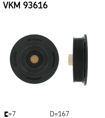 Koło pasowe, wał korbowy SKF VKM 93616