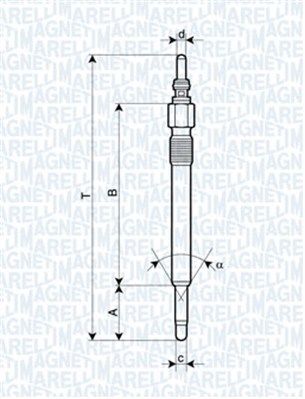 Świeca żarowa MAGNETI MARELLI 062900057304