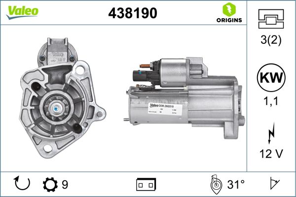 Rozrusznik VALEO 438190