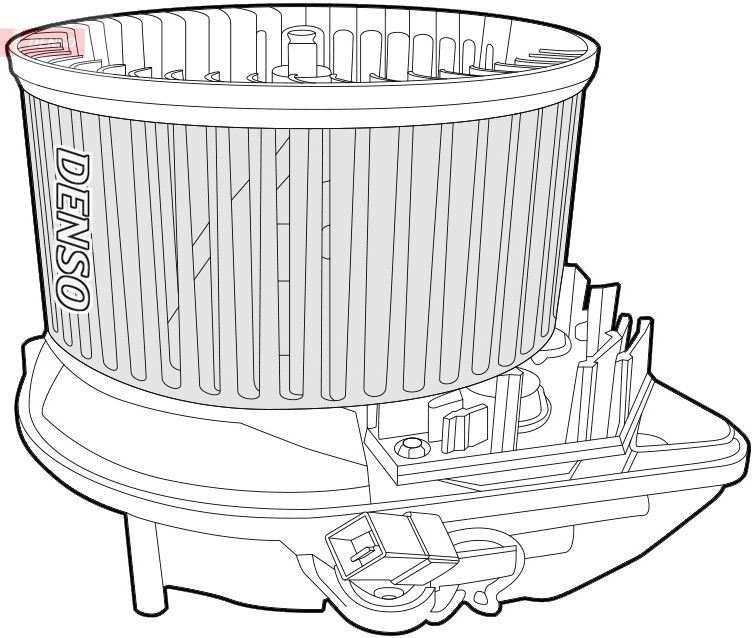 Wentylator wewnętrzny Denso DEA07015