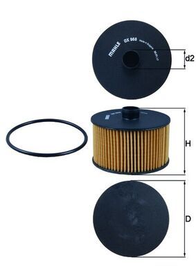 Filtr oleju KNECHT OX 968D