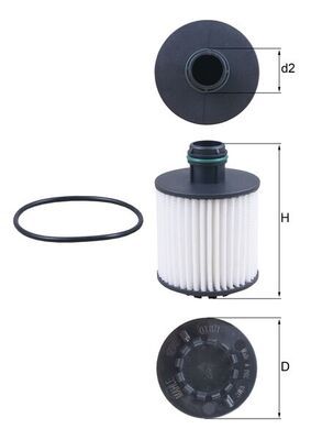Filtr oleju KNECHT OX 1171D