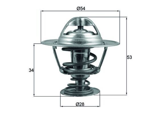 Termostat, płyn chłodzący MAHLE TX20388D