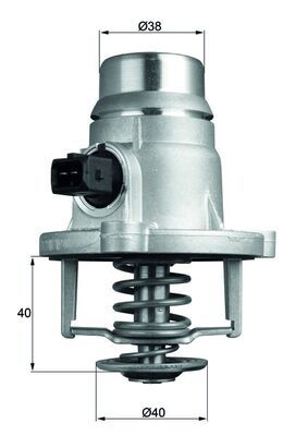 Termostat, płyn chłodzący MAHLE TM27101