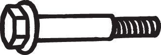 Śruba, system wydechowy BOSAL 258-904