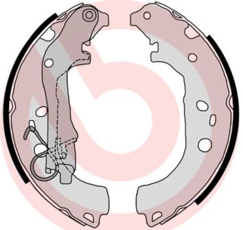 Zestaw szczęk hamulcowych BREMBO S 23 518