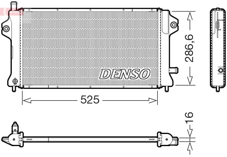 Chłodnica, układ chłodzenia silnika DENSO DRM46077