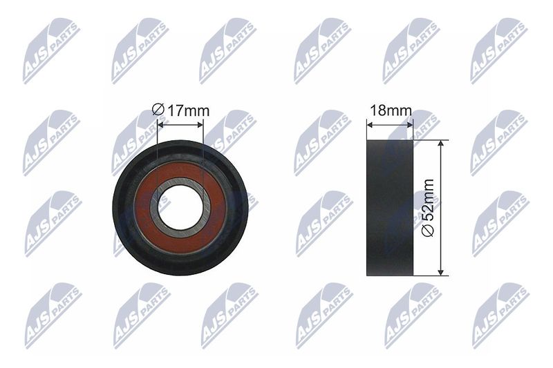 Rolka napinacza, pasek klinowy wielorowkowy NTY RNK-FR-024
