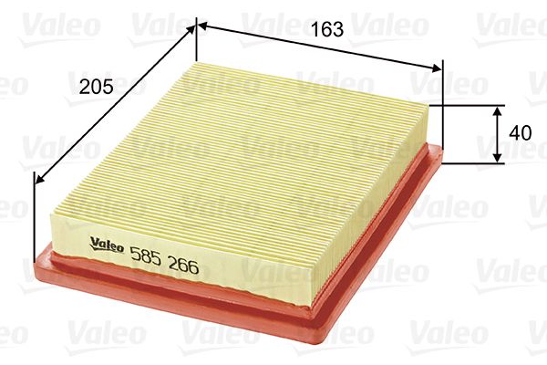 Filtr powietrza VALEO 585266