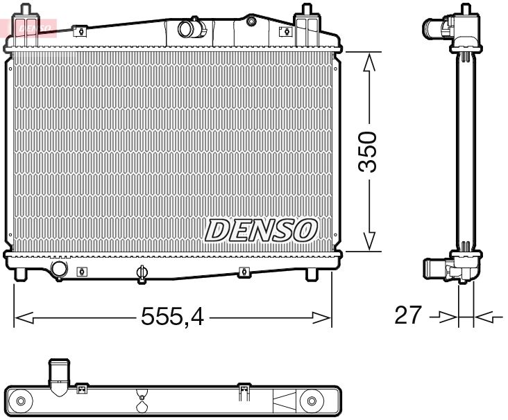 Chłodnica, układ chłodzenia silnika DENSO DRM44046