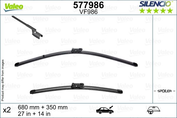 Pióro wycieraczki VALEO 577986