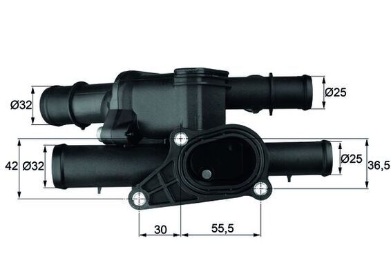 Termostat, płyn chłodzący MAHLE TM2105