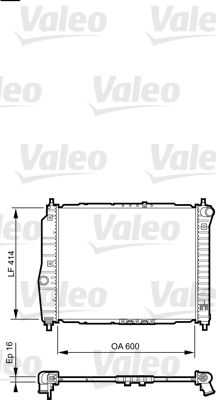 Chłodnica, układ chłodzenia silnika VALEO 735158