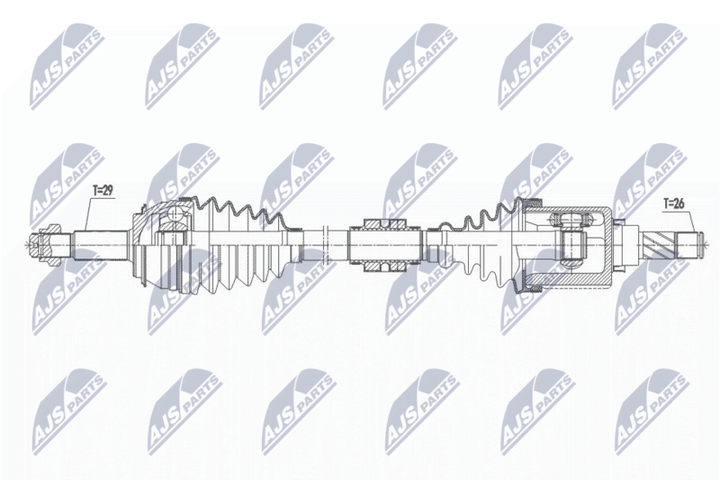 Wał napędowy NTY NPW-NS-072