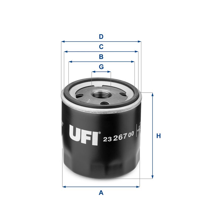 Filtr oleju UFI 23.267.00