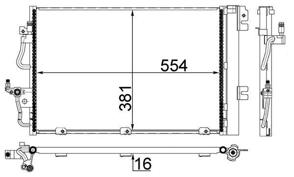 Skraplacz, klimatyzacja MAHLE AC377001S
