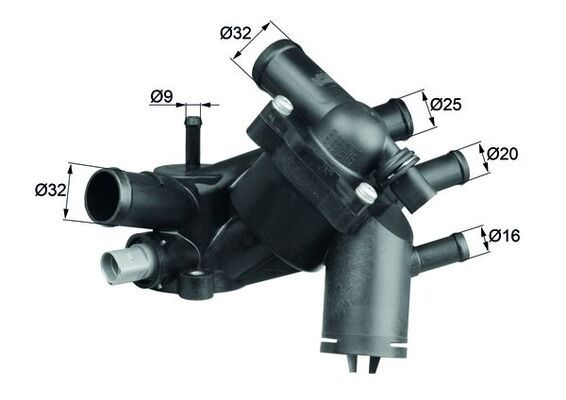 Termostat, płyn chłodzący MAHLE TM 5 109