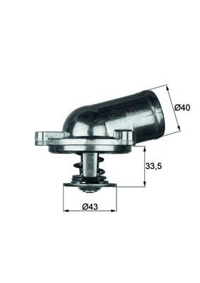 Termostat, płyn chłodzący MAHLE TI2287