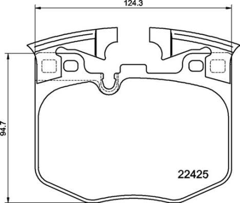 Zestaw klocków hamulcowych, hamulce tarczowe BREMBO P 06 099