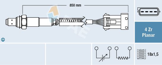 Sonda lambda FAE 77623