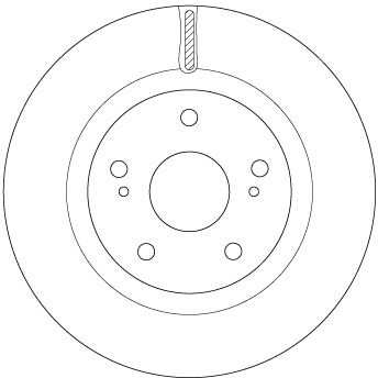 Tarcza hamulcowa TRW DF6576