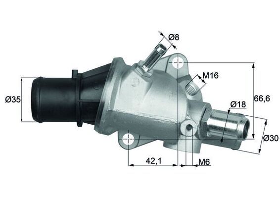 Termostat, płyn chłodzący MAHLE TI13888