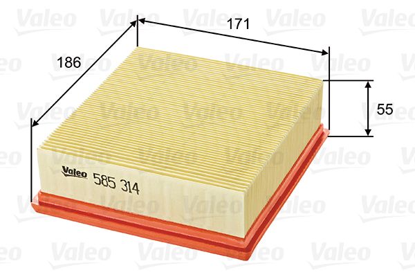 Filtr powietrza VALEO 585314