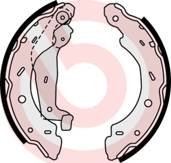 Zestaw szczęk hamulcowych BREMBO s 50 504