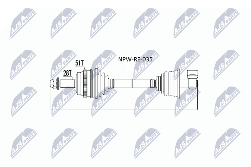 Wał napędowy NTY NPW-RE-035