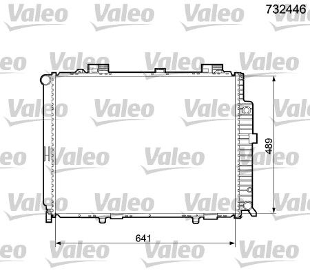 Chłodnica, układ chłodzenia silnika VALEO 732446