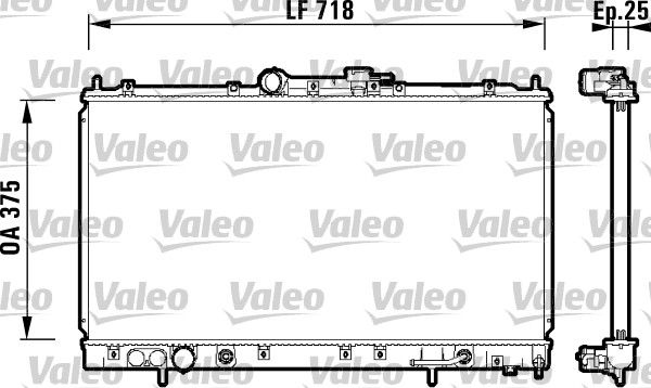 Chłodnica, układ chłodzenia silnika VALEO 734129