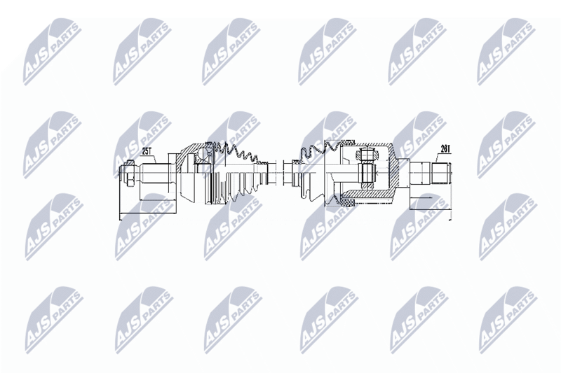 Wał napędowy NTY NPW-FR-053