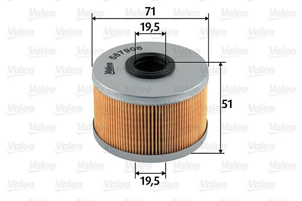 Filtr paliwa VALEO 587906