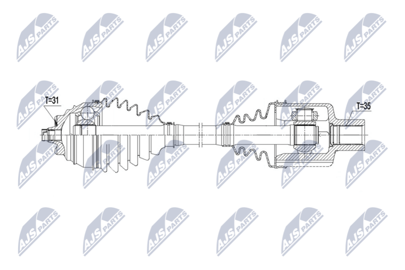 Wał napędowy NTY NPW-BM-253