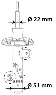 Amortyzator KYB 3338060