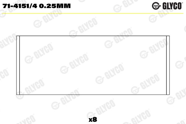 Panewka korbowodu GLYCO 71-4151/40.25MM