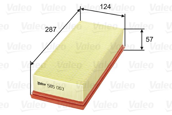 Filtr powietrza VALEO 585063