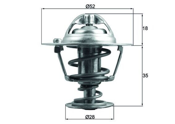Termostat, płyn chłodzący MAHLE TX18478D