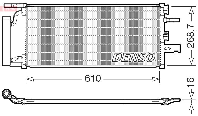 Skraplacz, klimatyzacja Denso DCN05036