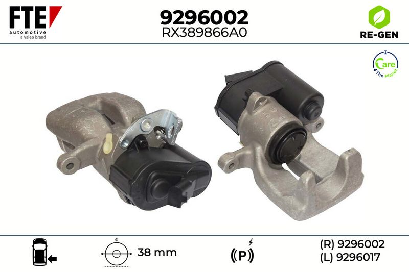 Zacisk hamulca FTE 9296002