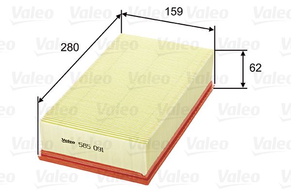 Filtr powietrza VALEO 585091