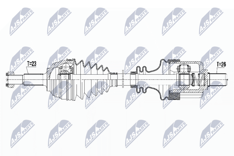 Wał napędowy NTY NPW-RE-105