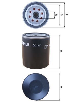Filtr oleju KNECHT OC 1053