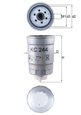 Filtr paliwa KNECHT KC 244
