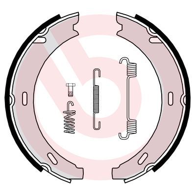 Zestaw szczęk hamulcowych, hamulec postojowy BREMBO S 50 502