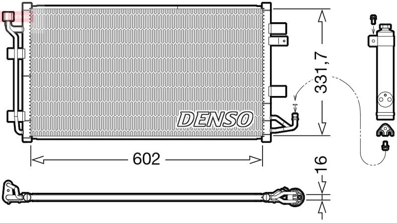 Skraplacz, klimatyzacja Denso DCN46035