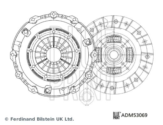 Zestaw sprzęgieł BLUE PRINT ADM53069