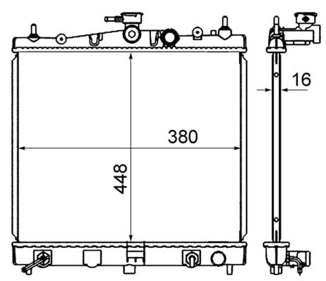 Chłodnica, układ chłodzenia silnika MAHLE cr 839 000s