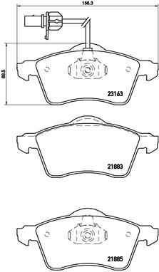 Zestaw klocków hamulcowych, hamulce tarczowe BREMBO P 85 049