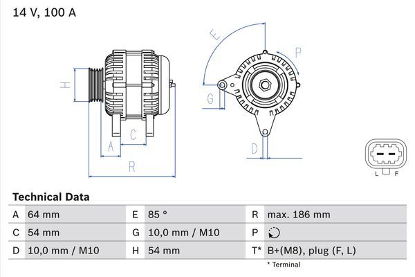 Alternator BOSCH 0 986 083 420